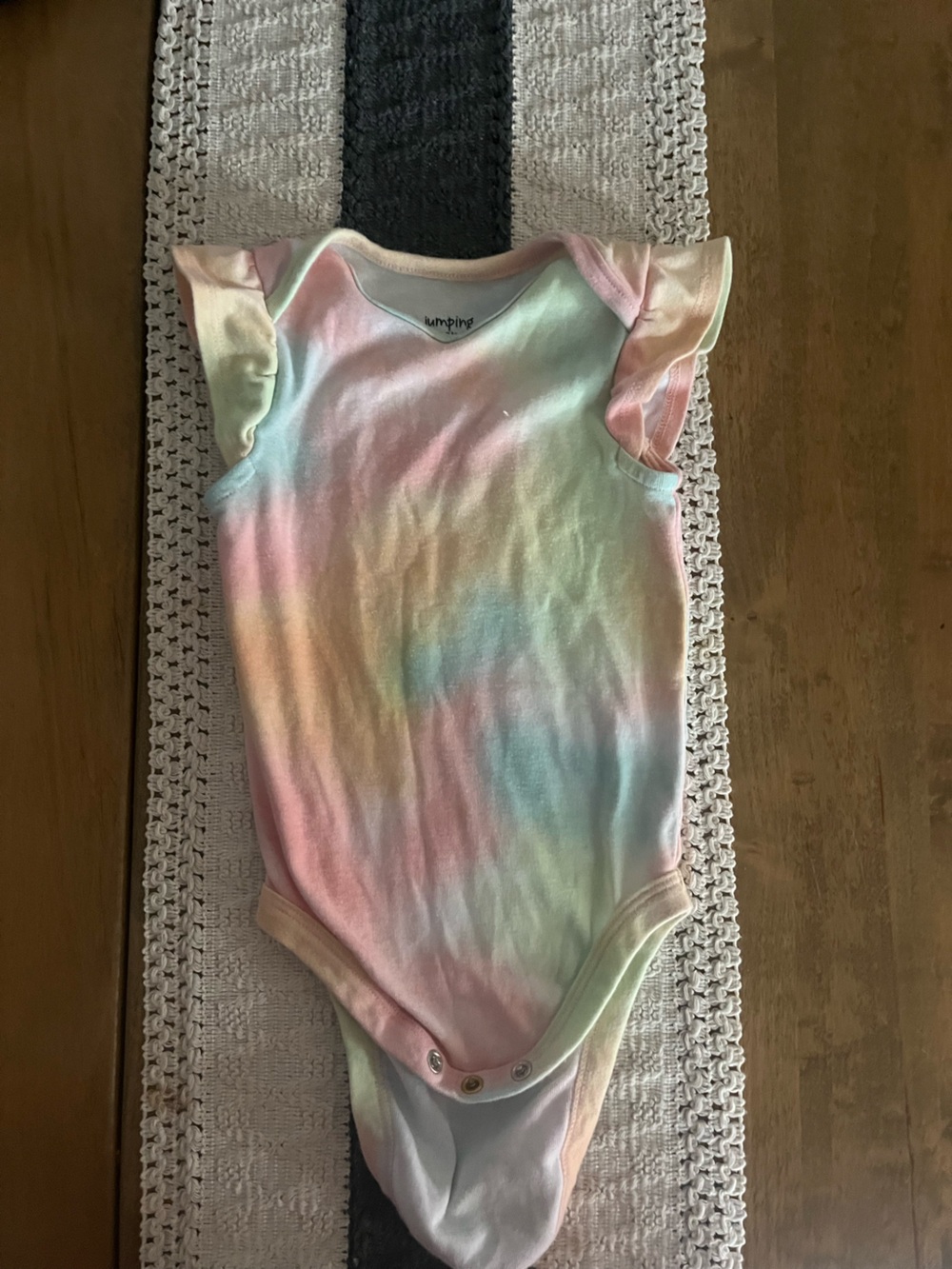 jumping beans Pastel Tie-Dye Tank Bodysuit in Pink, Blue, Yellow 18M